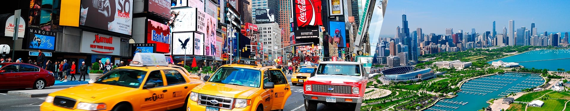 New York and Chicago