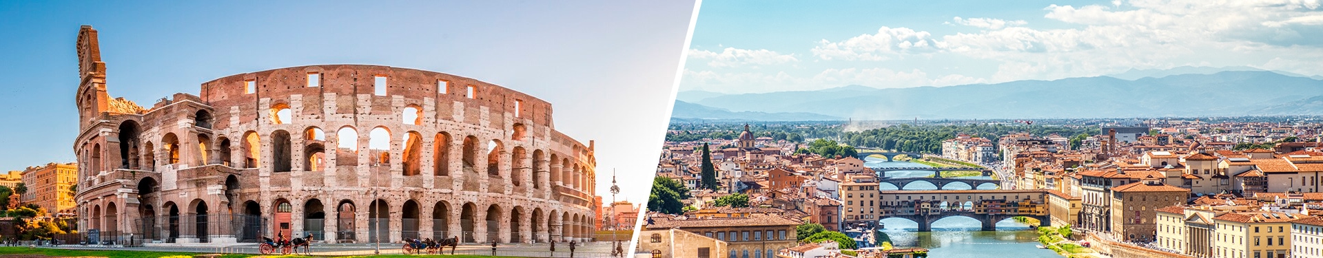 Rome and Florence by plane