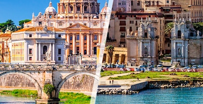 Rome and Palermo by plane Rome and Palermo by plane