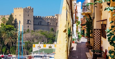 Rhodes and Crete by plane and with rental car Rhodes and Crete by plane and with rental car