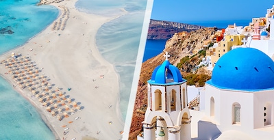 Crete and Santorini by plane Crete and Santorini by plane