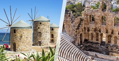 Athens and Chios by plane Athens and Chios by plane