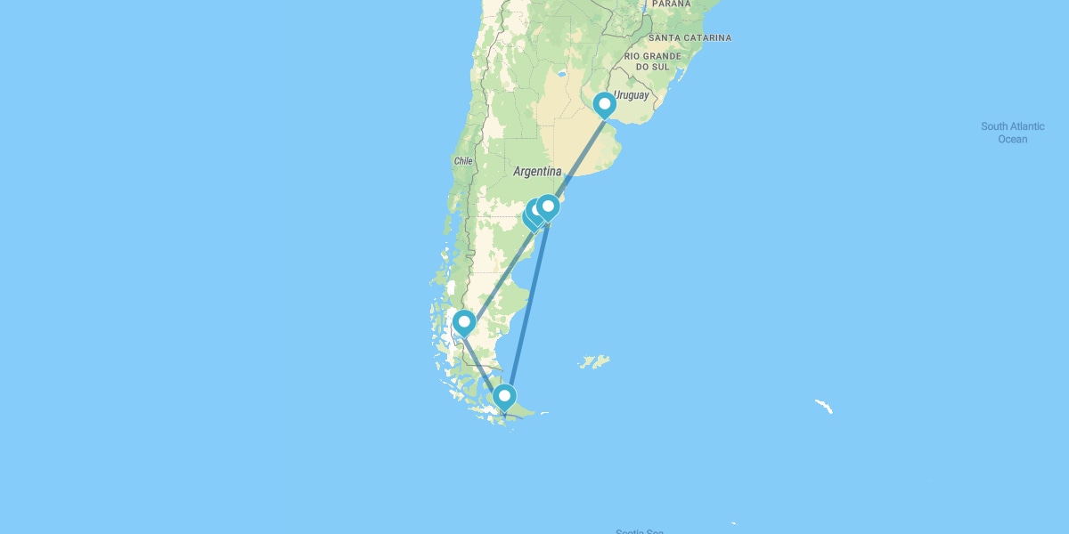 Buenos Aires, Valdés Peninsula, Ushuaia and Calafate