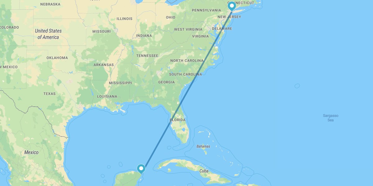 New York and Cancún