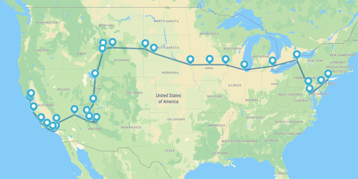 The Grand American Route