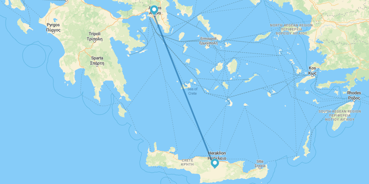 Athens and Crete by plane