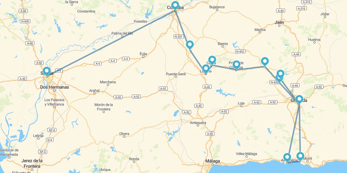 Caliphate Route with Costa Tropical