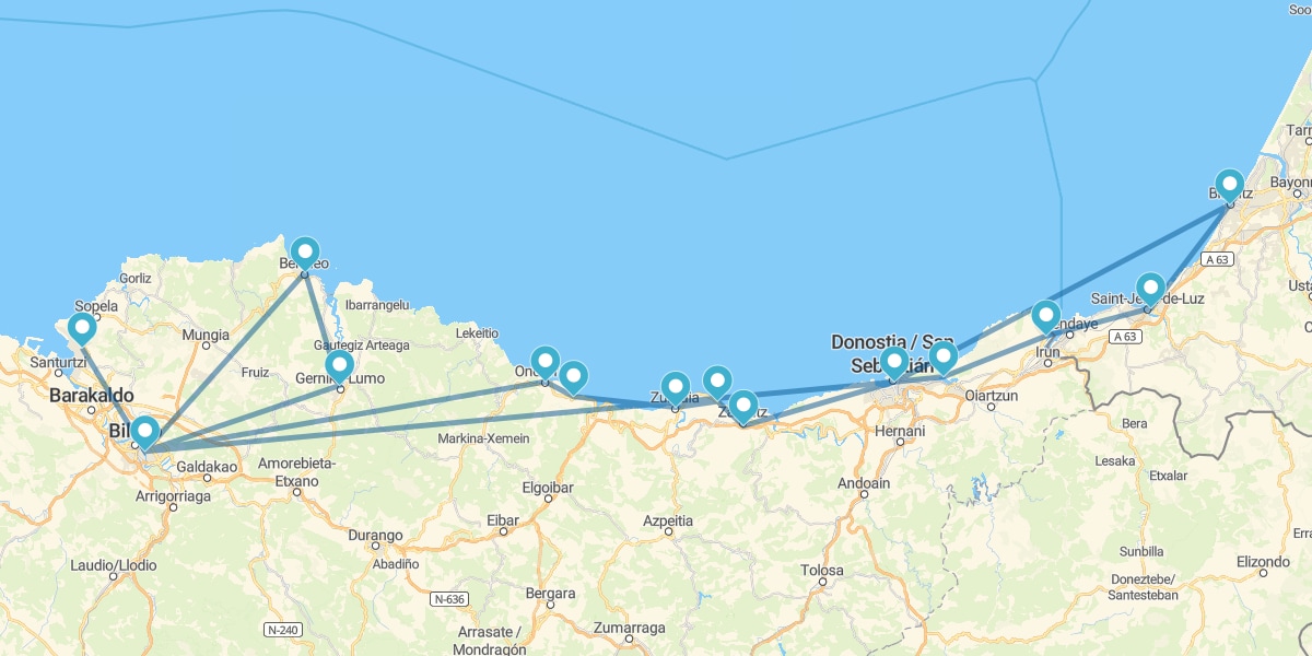 Basque Coast Route with Biarritz and Saint-Jean-de-Luz