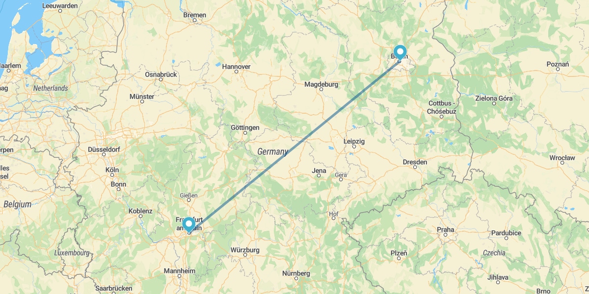 Frankfurt and Berlin by train