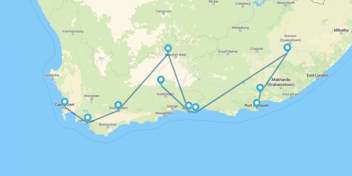 Route of Southern Africa's Paradises