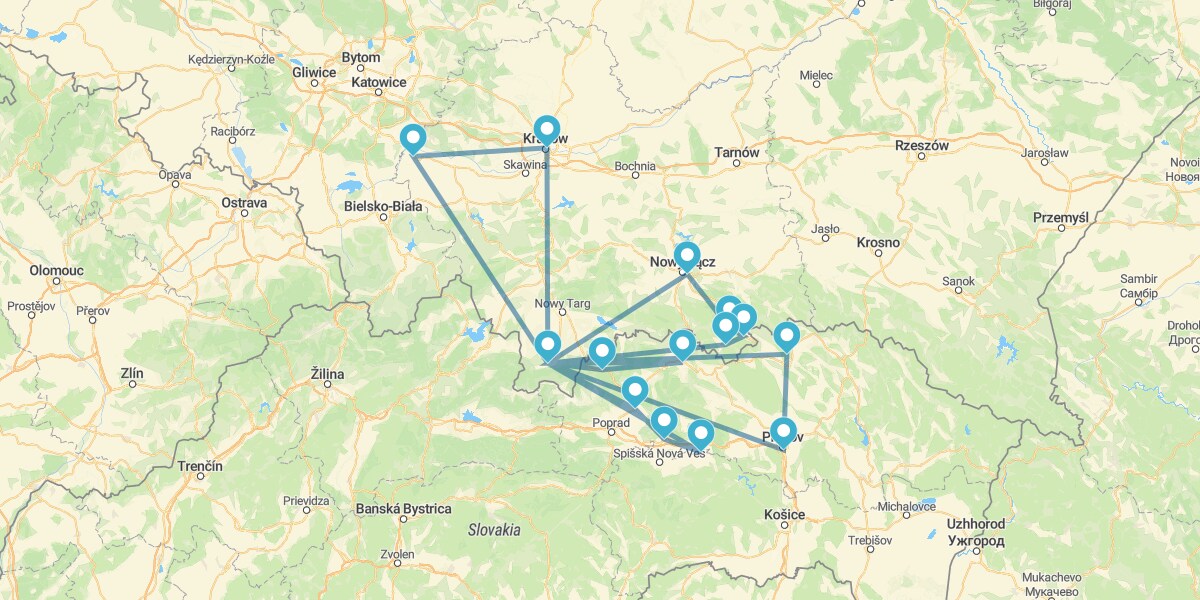 Route of Southern Poland with the Tatras National Park