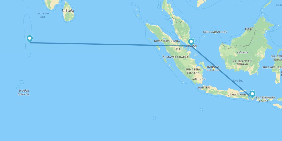 Bali, Singapore and Maldives