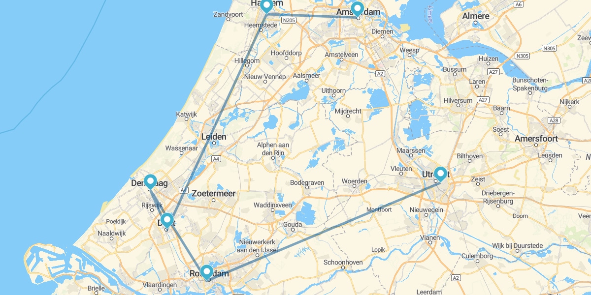 Route through the Netherlands. A journey through Art