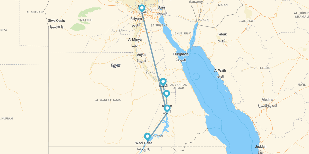 Cairo and 4-night Low-Cost Cruise with Abu Simbel