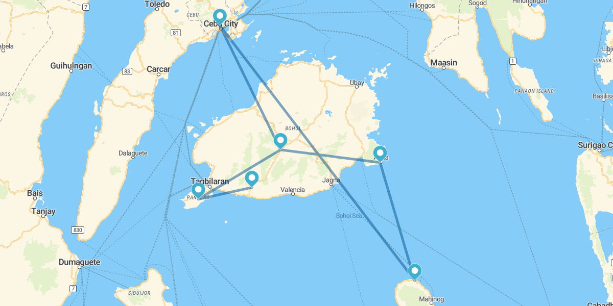 Cebu, Bohol and Camiguin