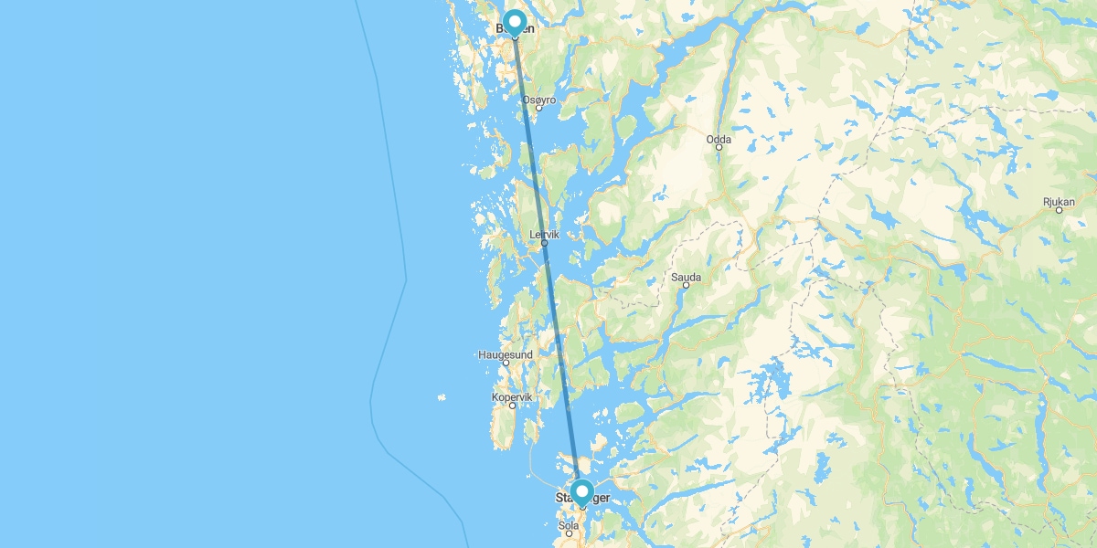 Bergen and Stavanger