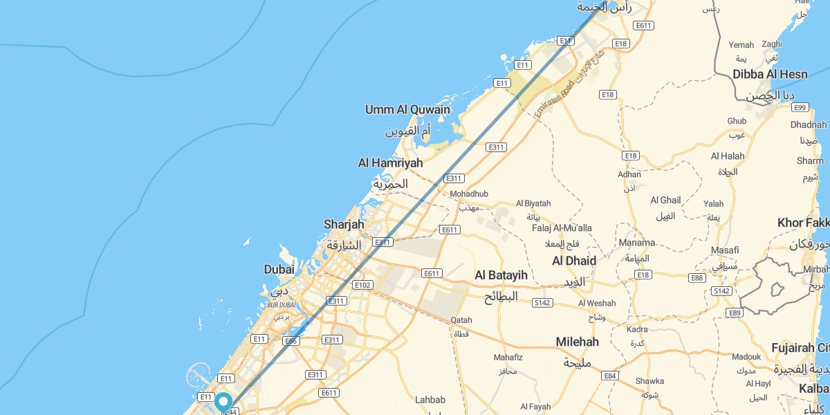 Dubai and Ras Al Khaimah