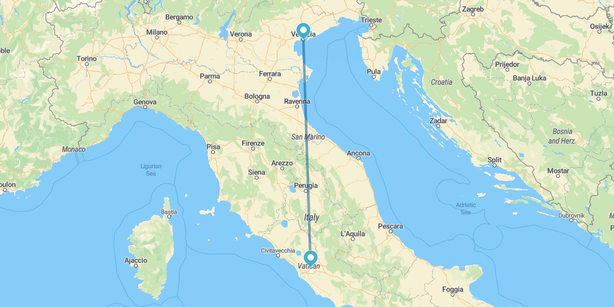 Venice and Rome by train