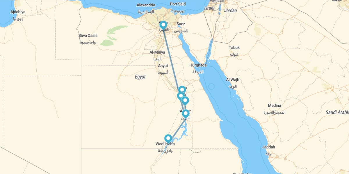 The Nile, Abu Simbel, Lake Nasser and Cairo