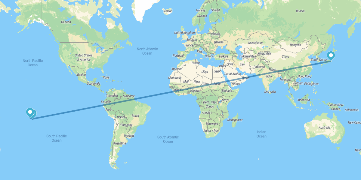 Tokyo and Bora Bora