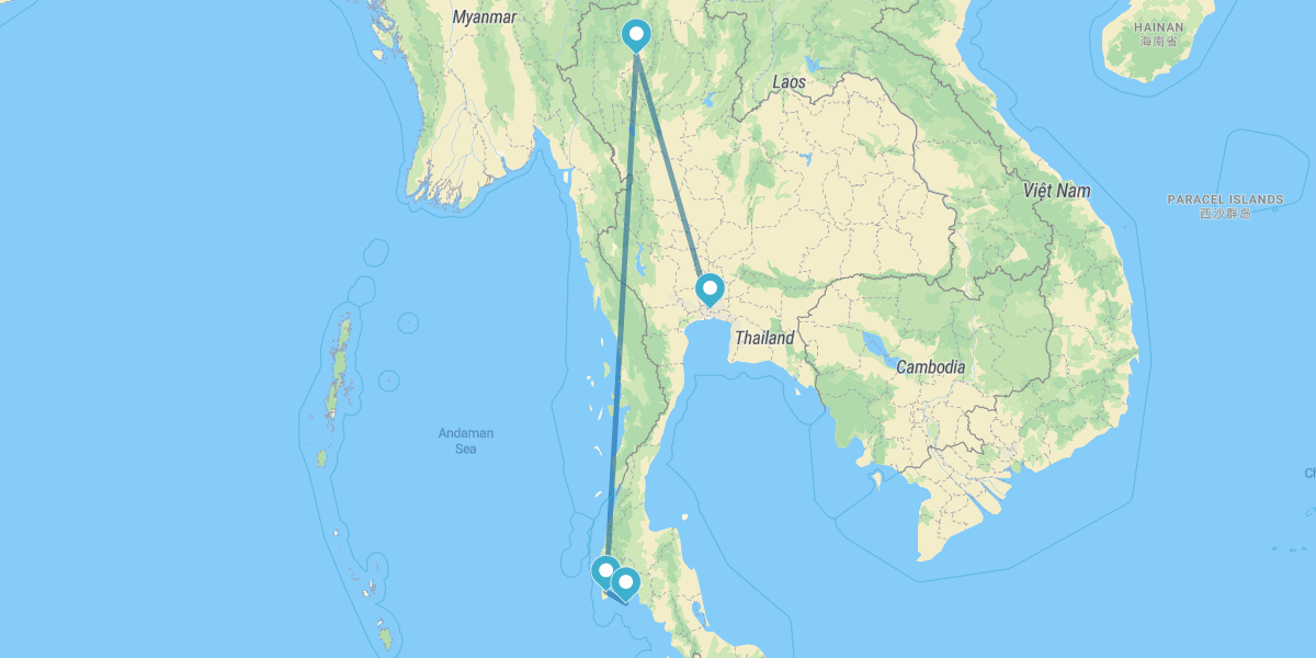 Bangkok, Chiang Mai, Phuket and Phi Phi