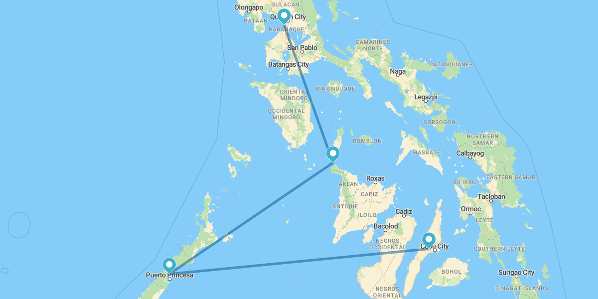 Manila, Boracay Island, Palawan and Cebu