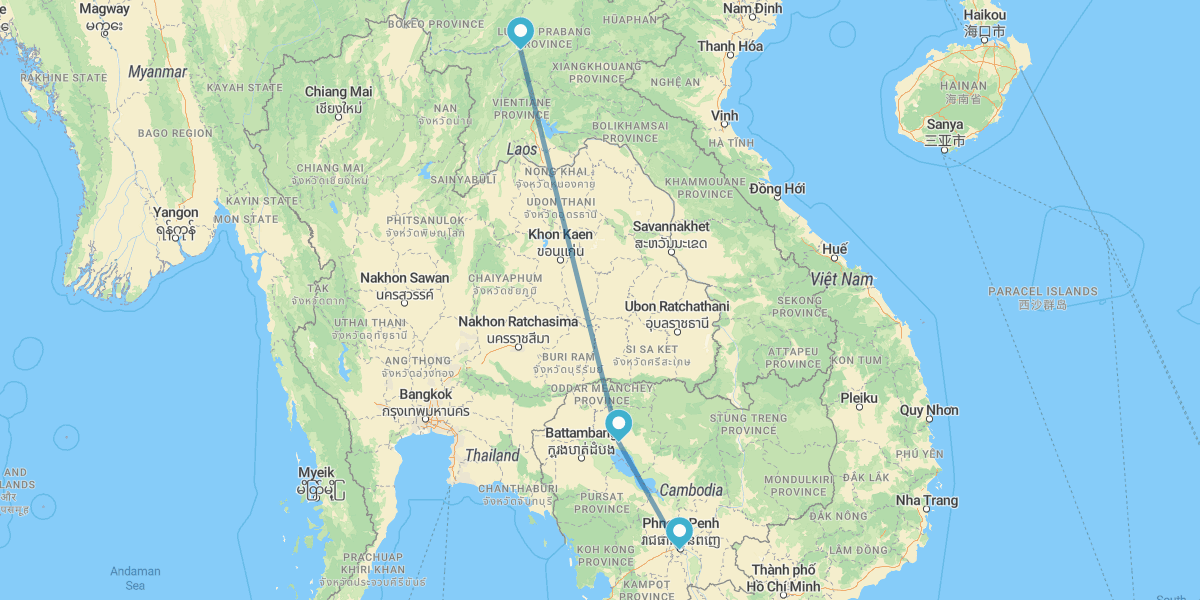 Phnom Penh, Siem Reap and Luang Prabang