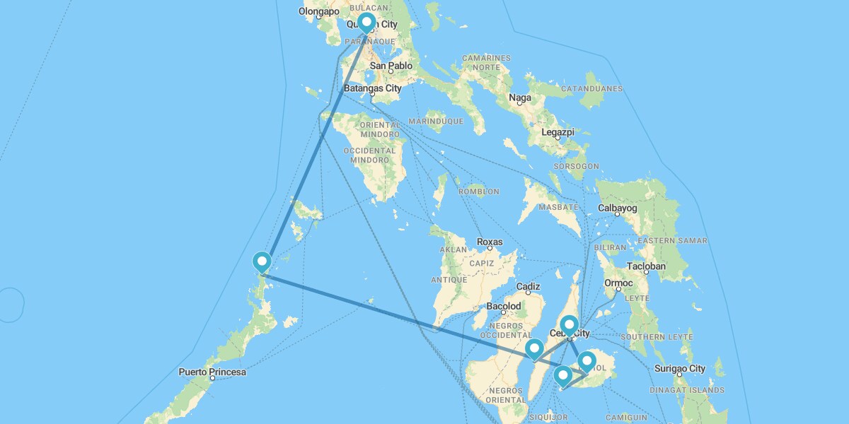 Cebu, Moalboal, Bohol and El Nido