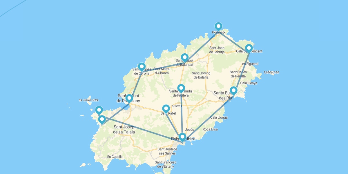 Route around the White Island