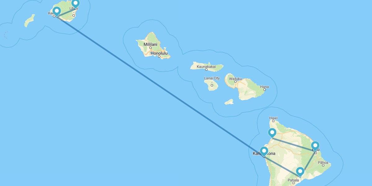 Aloha Hawaii Route