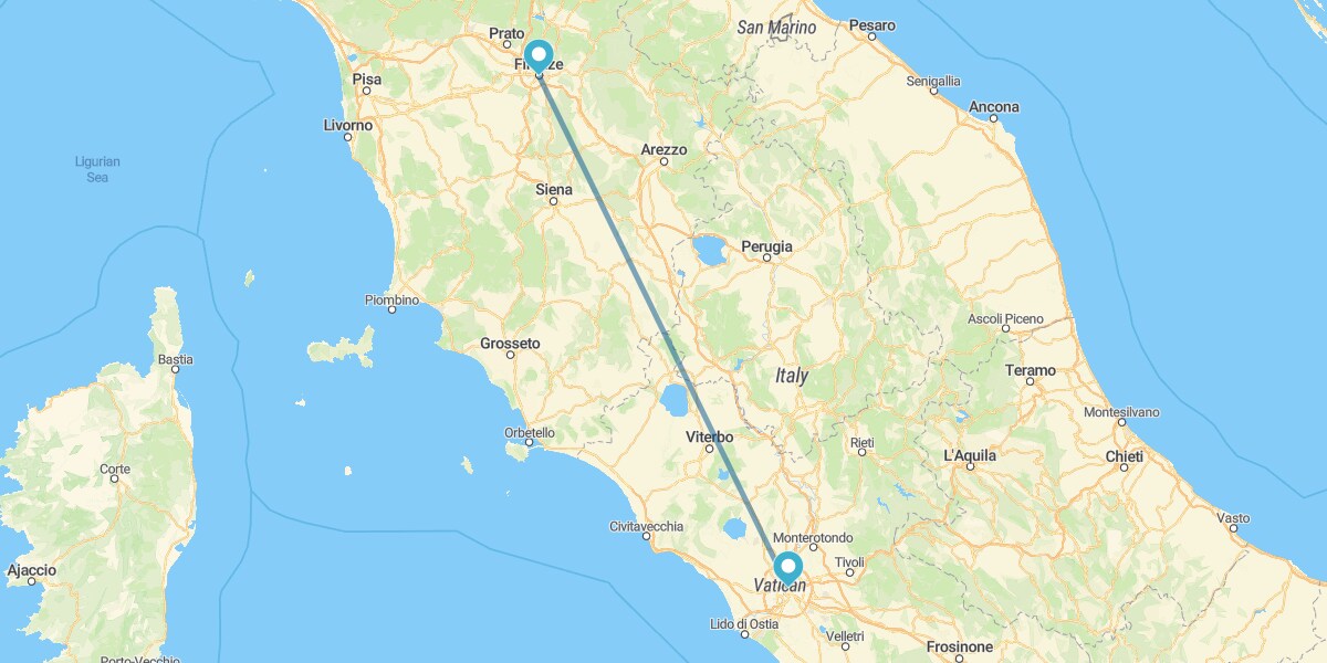 Florence and Rome by train