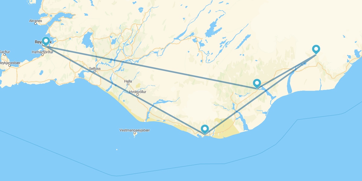 Island of Ice's Southern Route