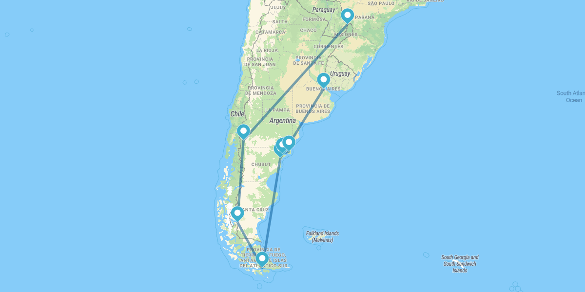 Buenos Aires, Valdés Peninsula, Patagonia and Iguazú