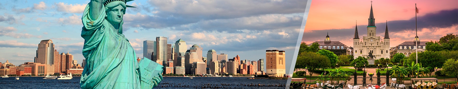 New York and New Orleans