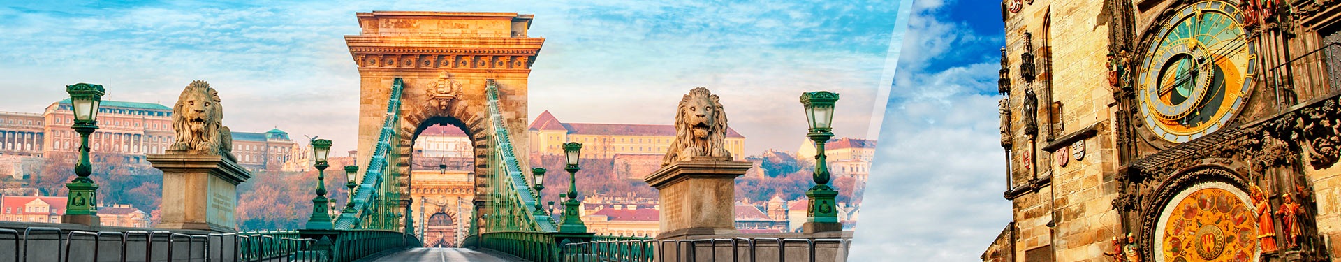 Budapest and Prague by plane