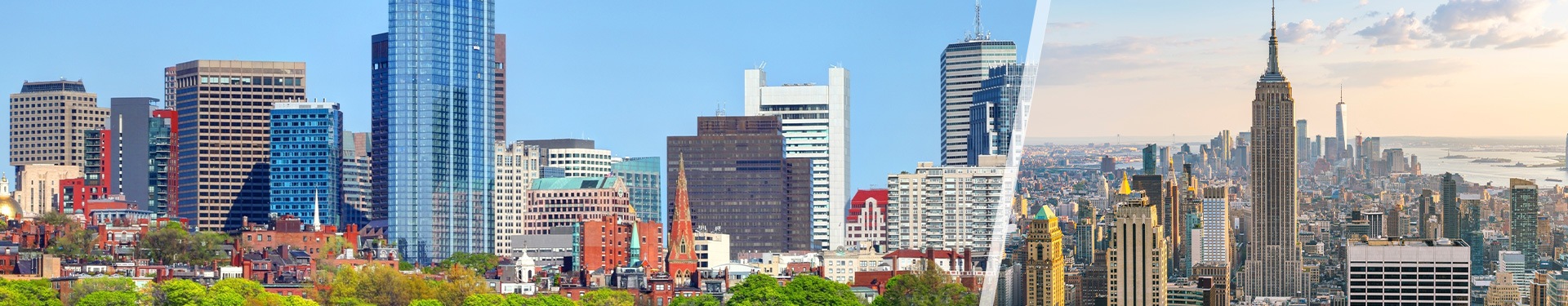 Boston, New York and New Orleans