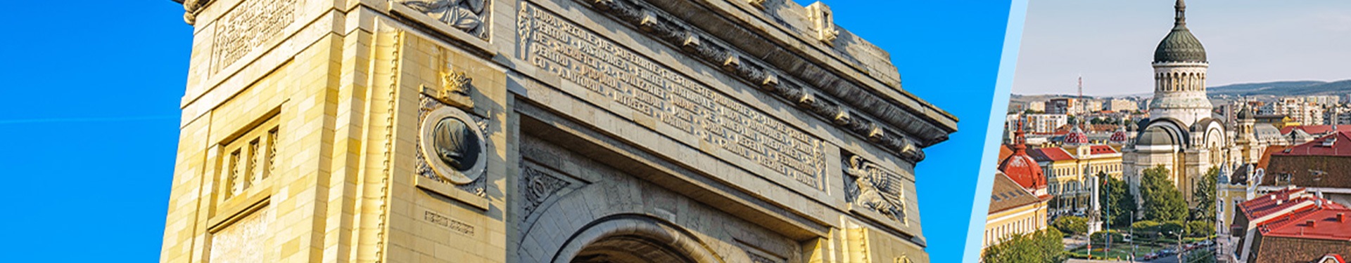 Clujnapoca and Bucharest