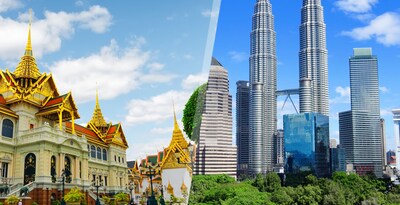 Bangkok and Kuala Lumpur