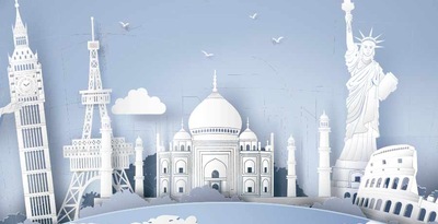 Dubai, Sydney, Auckland, Tahiti, Bora Bora and Los Angeles