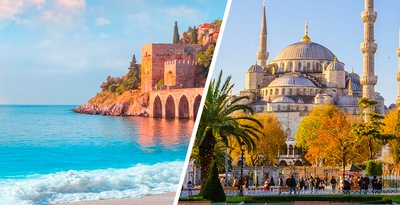 The Turkish Coast (Antalya) and Istanbul