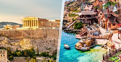 Athens and Malta with rental car